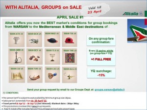 Specjalna promocja dla grup na sprzedaże do 23.04.12